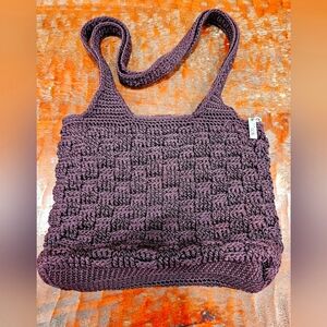 The Sak Burgundy Crochet Bag